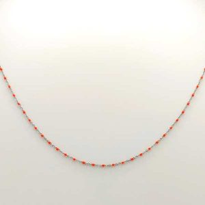 Collar Lulú Naranja (Silver)
