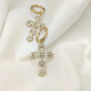 Pendientes Croce Fiorita