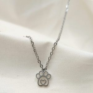 Collar Huella Mascota (silver)