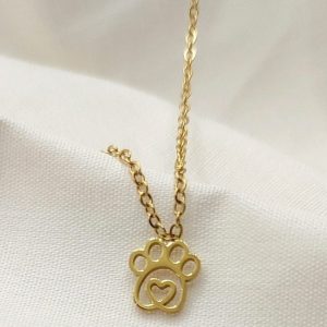 Collar Huella Mascota (Gold)