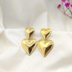 Pendientes Doble Corazón